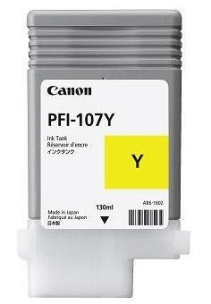Canon Tusz Canon żółty PFI-107Y=PFI107Y=CF6708B001AA, 130 ml.