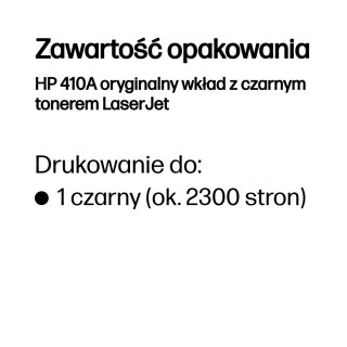 Hewlett-Packard HP 410A oryginalny wkład z czarnym tonerem LaserJet