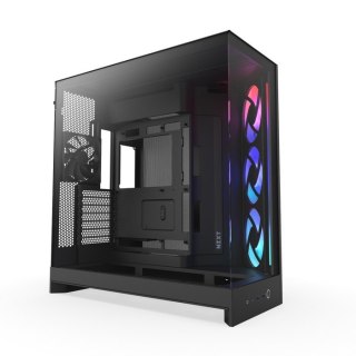 NZXT Obudowa NZXT H9 FLOW RGB (2025) MIDI Tower z oknem czarna