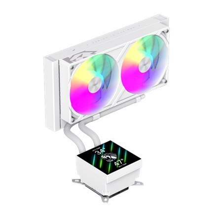 No name Gamemax CPU Liquid Cooler | GLACIER 240 LCD WH | White