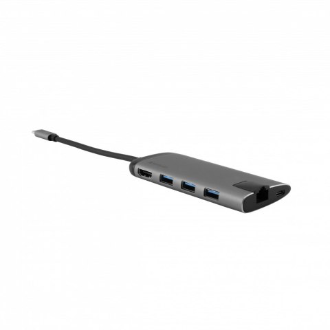 Verbatim VERBATIM MULTIPORT USB-C 3.1, 3X USB 3.0, HDMI 4K, RJ45, SD/MICRO SD 49142