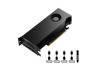 PNY Technologies Karta graficzna PNY NVIDIA RTX 4000 SFF Ada Generation, 20 GB GDDR6 160-bit, PCIe 4.0 x16, Dual Slot, 4x Mini DP 1.4a, LP - ATX 