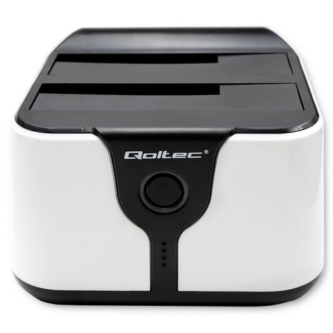 Qoltec QOLTEC STACJA DOKUJĄCA DO DYSKÓW HDD SSD 2.5" 3.5" | SATA III | USB 3.0 | SUPER SPEED 5GB/S | Z FUNKCJĄ KLONOWANIA OFFLINE