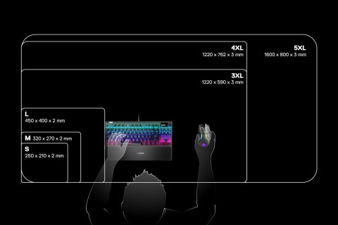 SteelSeries Steelseries QcK Podkładka dla graczy Czarny