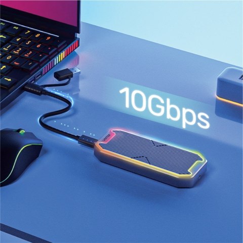 UNITEK UNITEK SolidForce Spectrum Obudowa SSD Szary M.2