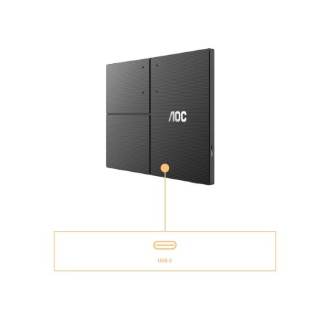 AOC AOC 16T3EA przenośny telewizor / monitor Czarny 39,6 cm (15.6") 1920 x 1080 px