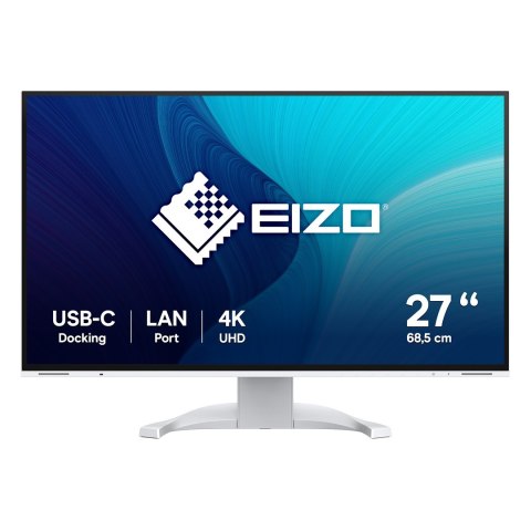 EIZO Monitor EIZO FlexScan EV2740X-WT - 68,6 cm (27") - 3840 x 2160 pikseli - 4K Ultra HD - LCD - 5 ms - Biały