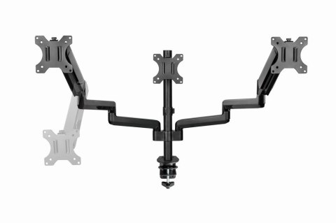 GEMBIRD GEMBIRD BIURKOWE REGULOWANE RAMIĘ/UCHWYT NA 3 MONITORY 17-27, VESA 100X100MM, DO 7 KG
