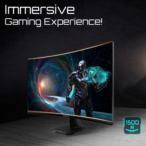 Gigabyte MONITOR GIGABYTE LED 27" GS27QCA 2560x1440 px Quad HD 180Hz czarny