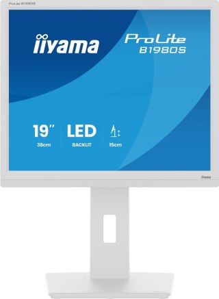 IIYAMA Iiyama ProLite B1980S-W1 monitor komputerowy 48,3 cm (19") 1280 x 1024 px SVGA LED Biały