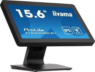 IIYAMA Monitor IIYAMA T1633MSC-B1 15.6inch PCAP Full HD Bezel Free Front 10P Touch 385cd/m2 HDMI DP USB Interface HUB 2x2.0 Speakers