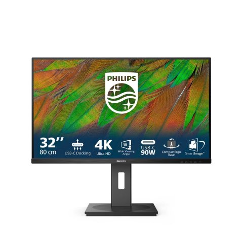 Philips Monitor Philips 3000 series 32B1U3900/00 komputerowy 80 cm (31.5") 3840 x 2160 px 4K Ultra HD LCD Czarny