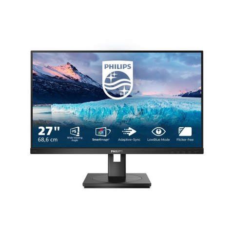 Philips Philips 272S1M/00 monitor komputerowy 68,6 cm (27") 1920 x 1080 px Full HD LCD Czarny
