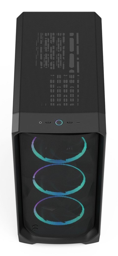 FRACTAL DESIGN Fractal Meshify 3 Black RGB TG Midi Tower Gaming Gehäuse schwarz