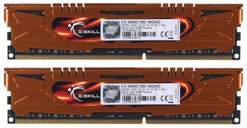 G.SKILL G.SKILL ARES DDR3 2X8GB 1600MHZ CL10 XMP LOW PROFILE F3-1600C10D-16GAO
