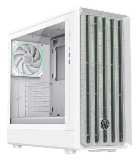 No name GameMax CLAW 460 WH Midi Tower Biały