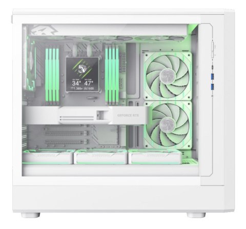 No name GameMax CLAW 460 WH Midi Tower Biały