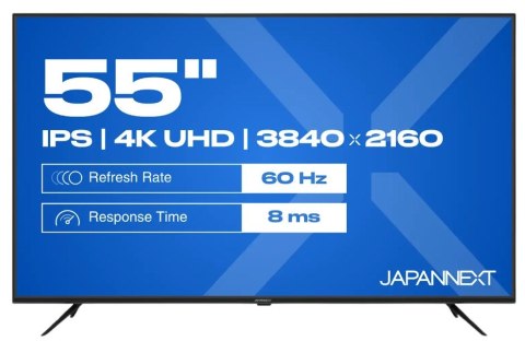 No name Monitor JAPANNEXT 139,7cm 16:9 3x HDMI UHD JN-IPS550UHD60F