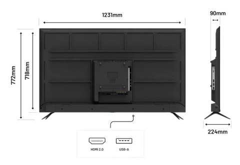 No name Monitor JAPANNEXT 139,7cm 16:9 3x HDMI UHD JN-IPS550UHD60F