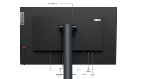 Lenovo Lenovo ThinkVision P24q-30 LED display 60,5 cm (23.8") 2560 x 1440 px Quad HD Czarny