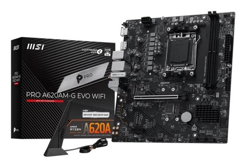 MSI MSI Pro A620AM-G EVO WIFI AMD A620A Gniazdo AM5 micro ATX