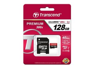 Transcend SD microSD Card 128GB Transcend SDXC UHS1 w/adapter