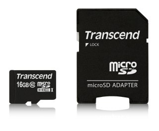 Transcend SD microSD Card 16GB Transcend SDHC Class10 w/adapter