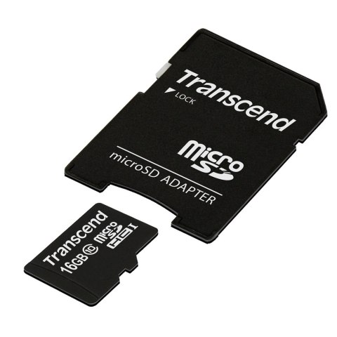 Transcend SD microSD Card 16GB Transcend SDHC Class10 w/adapter