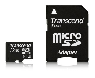 Transcend SD microSD Card 32GB Transcend SDHC UHS1 w/adapter