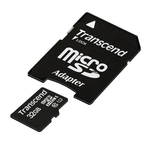 Transcend SD microSD Card 32GB Transcend SDHC UHS1 w/adapter