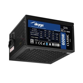 Akyga Akyga AK-C1-600 moduł zasilaczy 600 W 24-pin ATX ATX Czarny