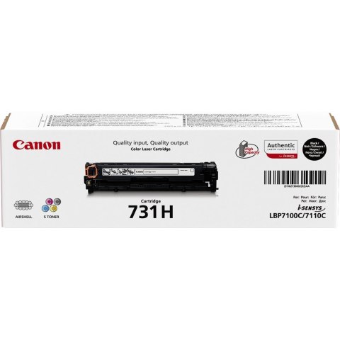 Canon Canon 731H kaseta z tonerem 1 szt. Oryginalny Czarny