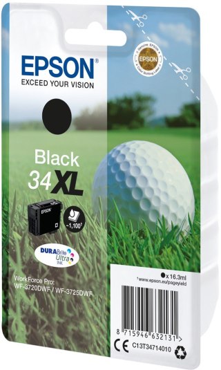 Epson Epson Golf ball Singlepack Black 34XL DURABrite Ultra Ink