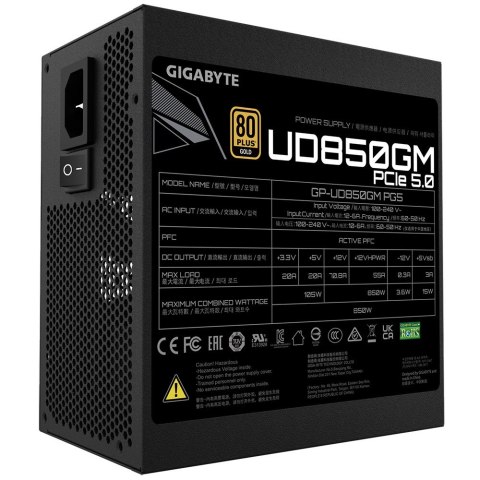 Gigabyte Zasilacz Gigabyte UD850GM PG5 850W 80+ Gold