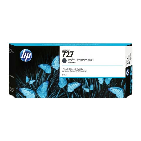 Hewlett-Packard HP Czarny matowy wkład atramentowy 727 DesignJet 300 ml