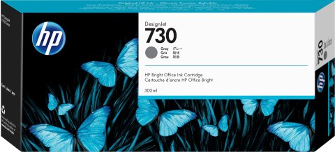 Hewlett-Packard HP Wkład z atramentem szarym DesignJet 730 o pojemności 300 ml