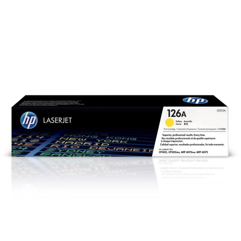 Hewlett-Packard TONER CARTRIDGE 126A YELLOW/.