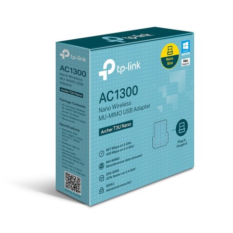 TP-LINK Karta sieciowa Archer T3U Nano USB AC1300