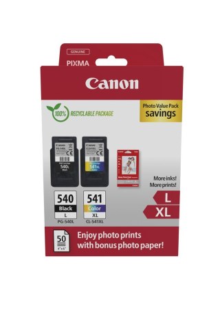 Canon Pakiet promocyjny zdjęć Canon 5224B012 - Cyjan - Purpurowy - Żółty - 11 ml - 15 ml - 2 szt.
