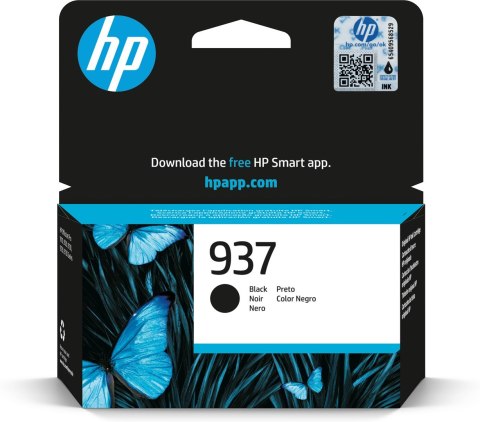 Hewlett-Packard HP Oryginalny wkład z czarnym atramentem 937