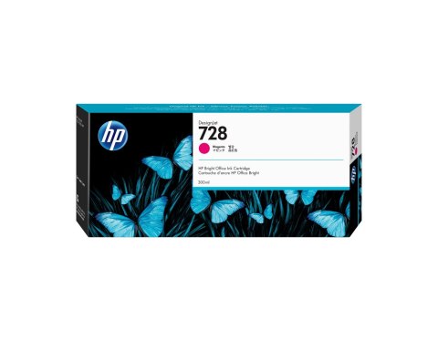 Hewlett-Packard HP Wkład z atramentem purpurowym DesignJet 728 o pojemności 300 ml