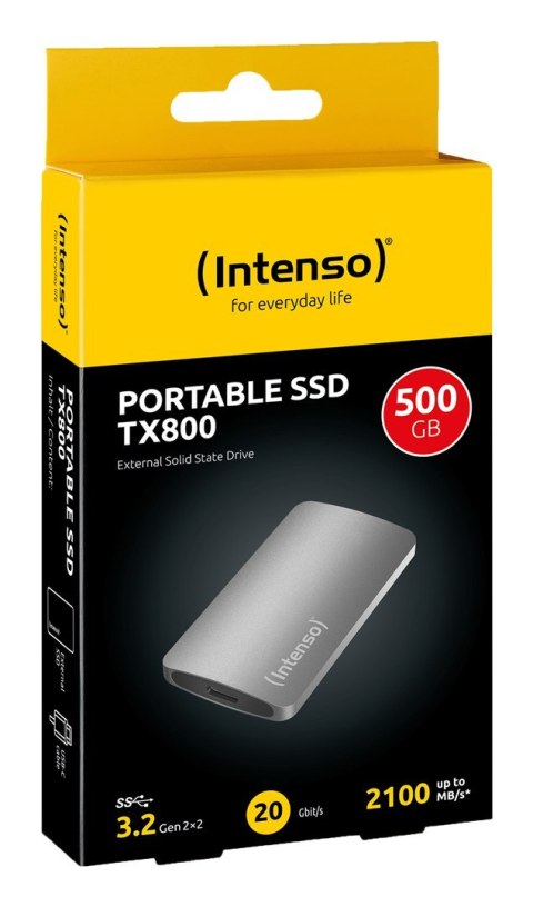 INTENSO Dysk SSD USB3.2 500GB EXT. TX800 INTENSO
