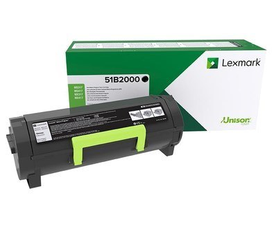 Lexmark Lexmark 51B2000 kaseta z tonerem Oryginalny Czarny
