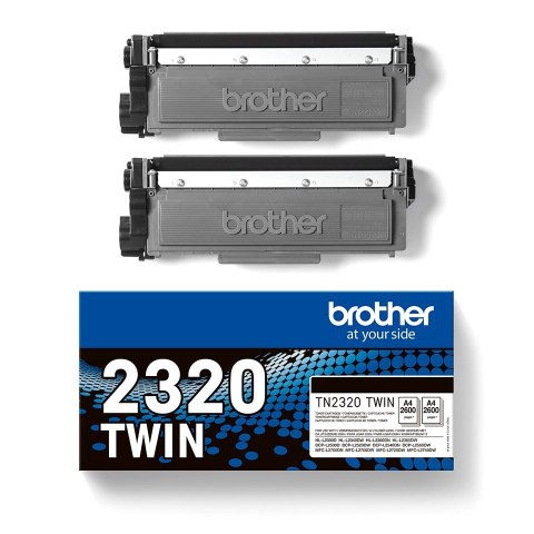 Brother Brother TN-2320TWIN kaseta z tonerem 1 szt. Oryginalny Czarny
