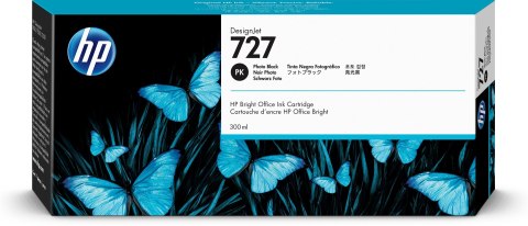 Hewlett-Packard HP Czarny fotograficzny wkład atramentowy 727 DesignJet 300 ml