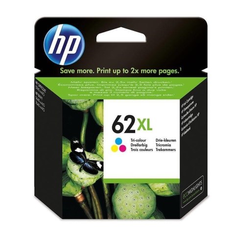Hewlett-Packard Tusz HP 62XL Color