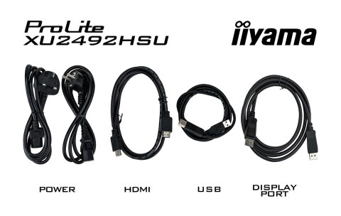 IIYAMA Iiyama ProLite monitor komputerowy 60,5 cm (23.8") 1920 x 1080 px Full HD LED Czarny
