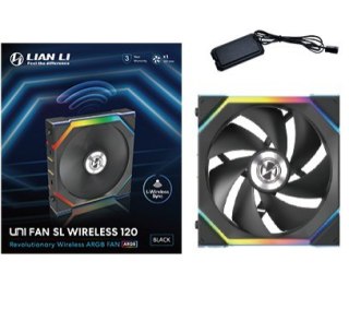 LIAN LI Lian Li UNI FAN SL Wireless 120 Obudowa komputera Wentylator 12 cm Czarny 1 szt.