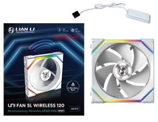 LIAN LI Lian Li UNI FAN SL Wireless 120 Reverse Blade Obudowa komputera Wentylator 12 cm Biały 1 szt.