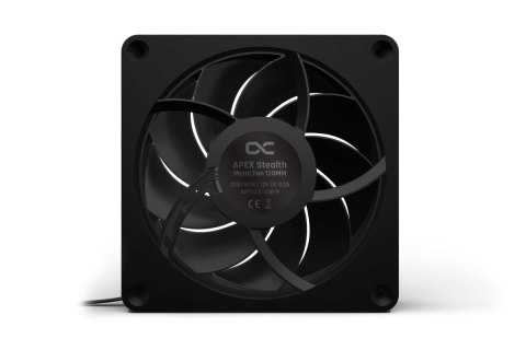 Alphacool Alphacool Apex Stealth Metall Obudowa komputera Wentylator 12 cm Czarny 1 szt.